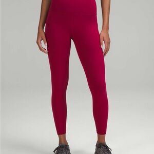 Lululemon Wunder Train High-Rise Tight with Pockets 25" Pomegranate $128 Retail